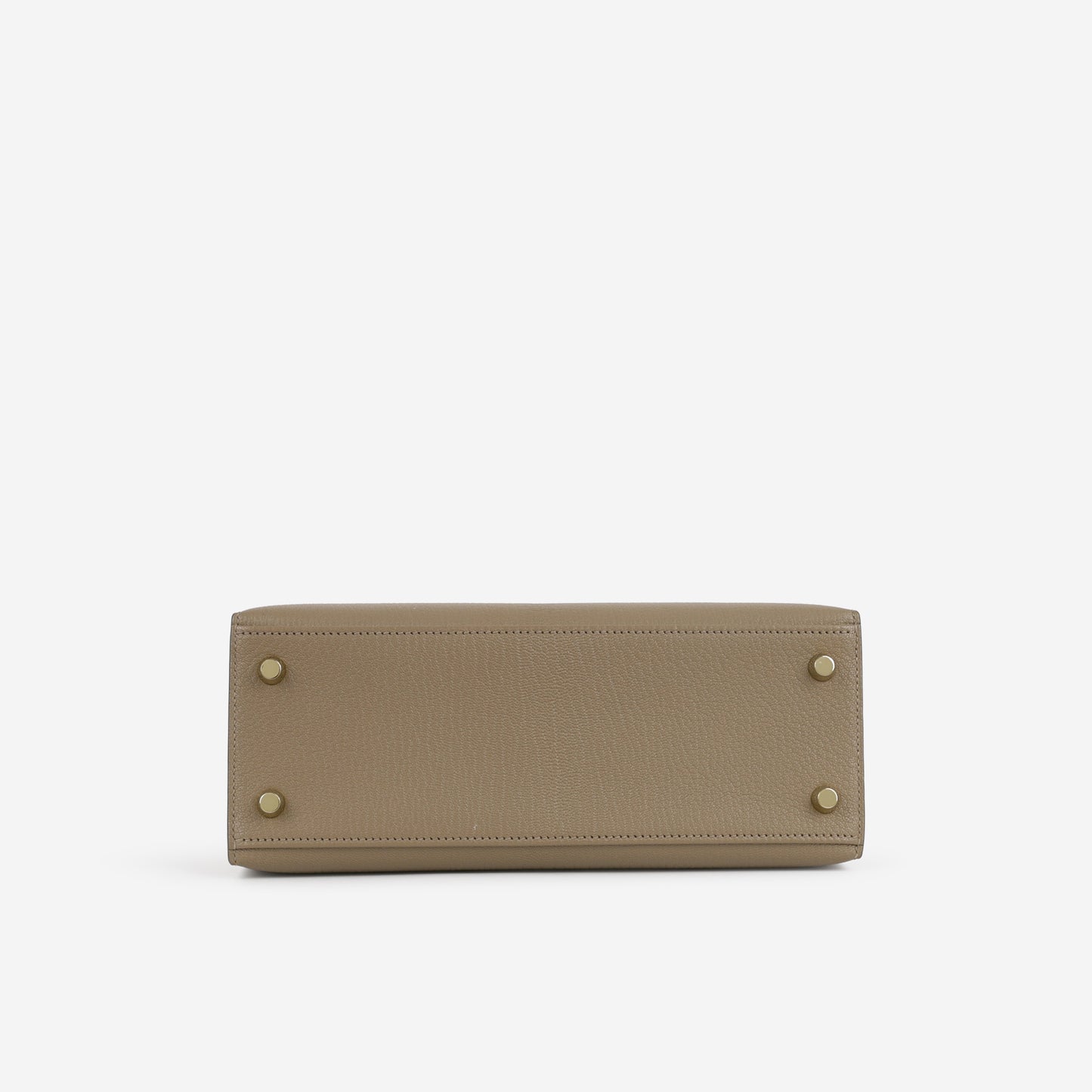 Hermès HSS Kelly 25 - Etoupe / Gris Tourterelle Chevre | Brushed Gold Hardware