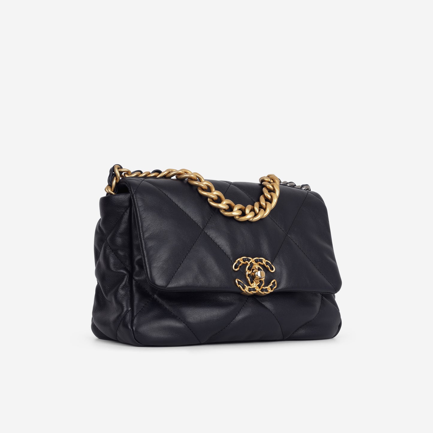 Chanel Small 19 Flap - Navy Lambskin | Mixed Hardware