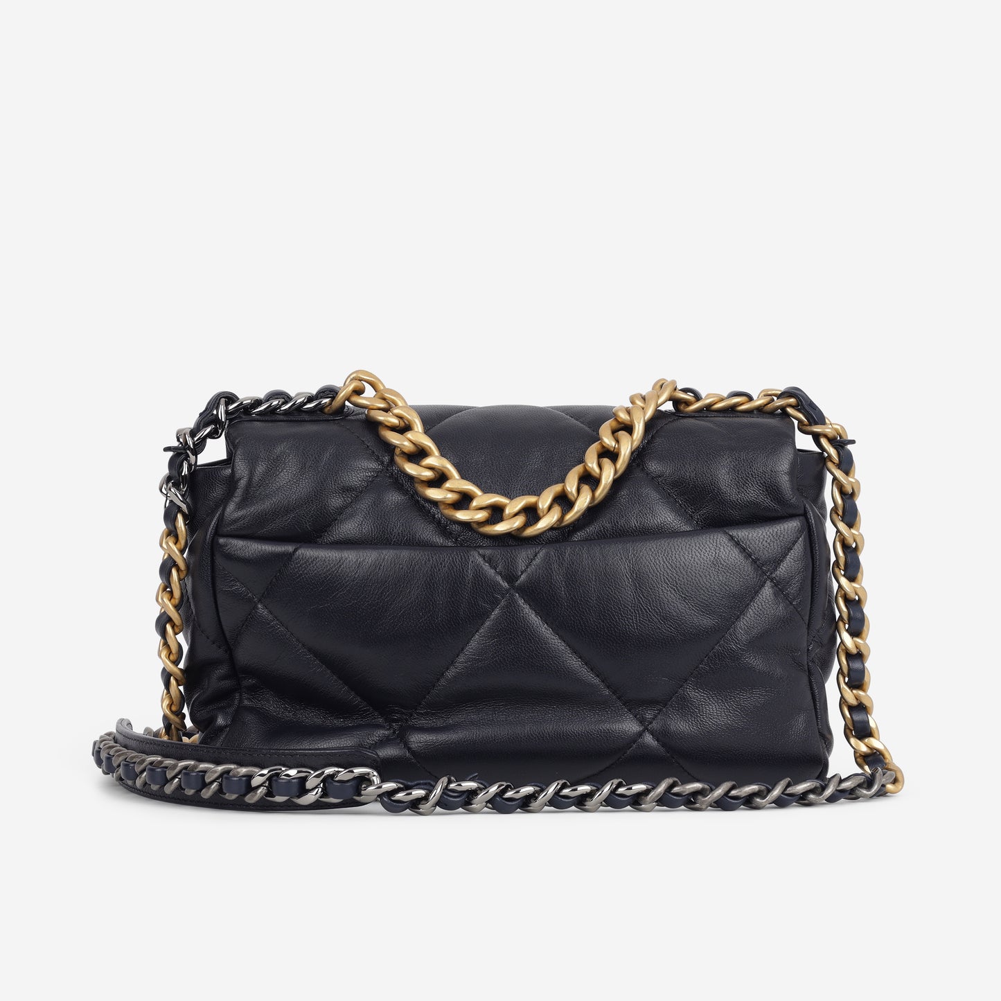 Chanel Small 19 Flap - Navy Lambskin | Mixed Hardware