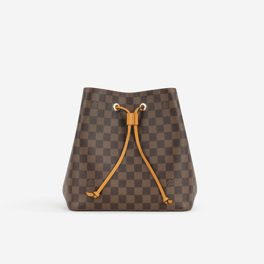 Louis Vuitton NeoNoe MM - Damier Ebene / Safran | Gold Hardware - Bagista