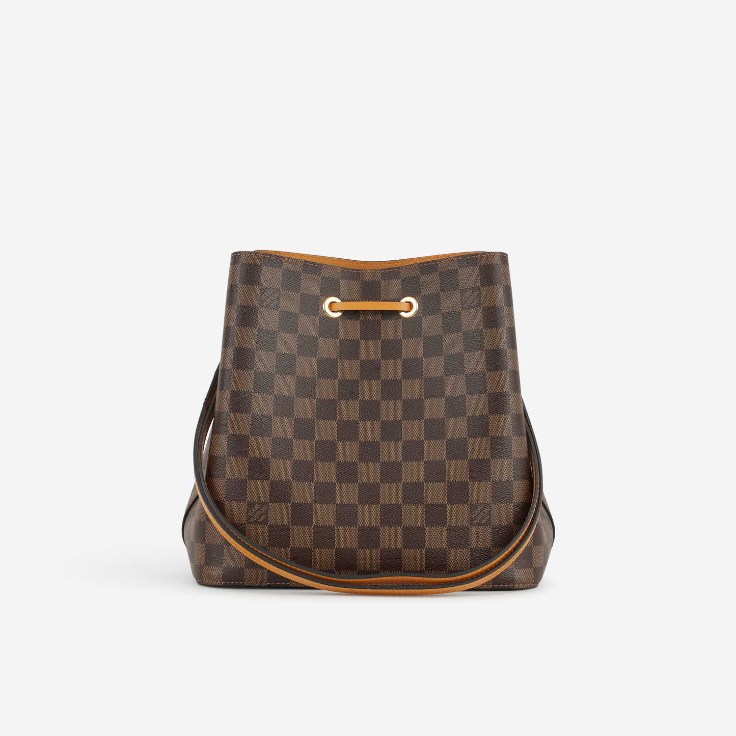 Louis Vuitton NeoNoe MM - Damier Ebene / Safran | Gold Hardware
