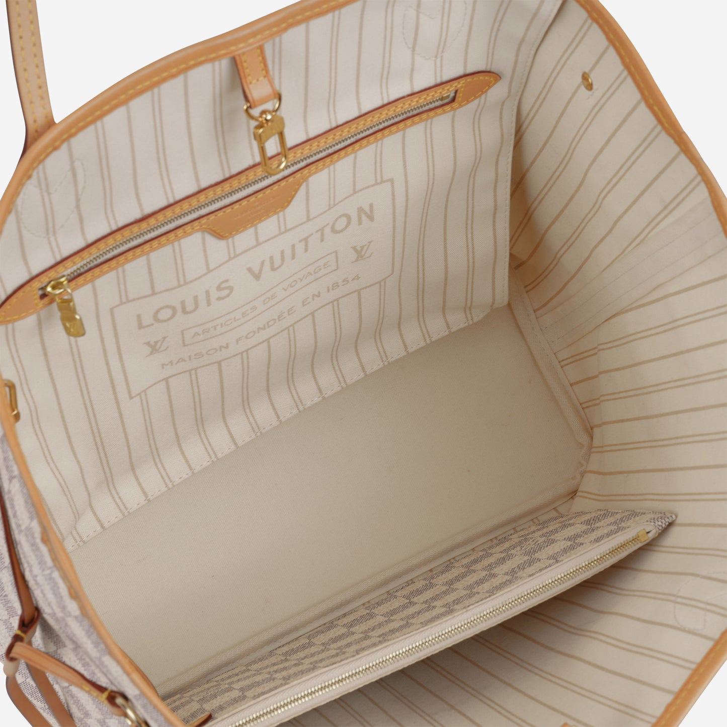 Louis Vuitton Neverfull MM - Damier Azur | Gold Hardware