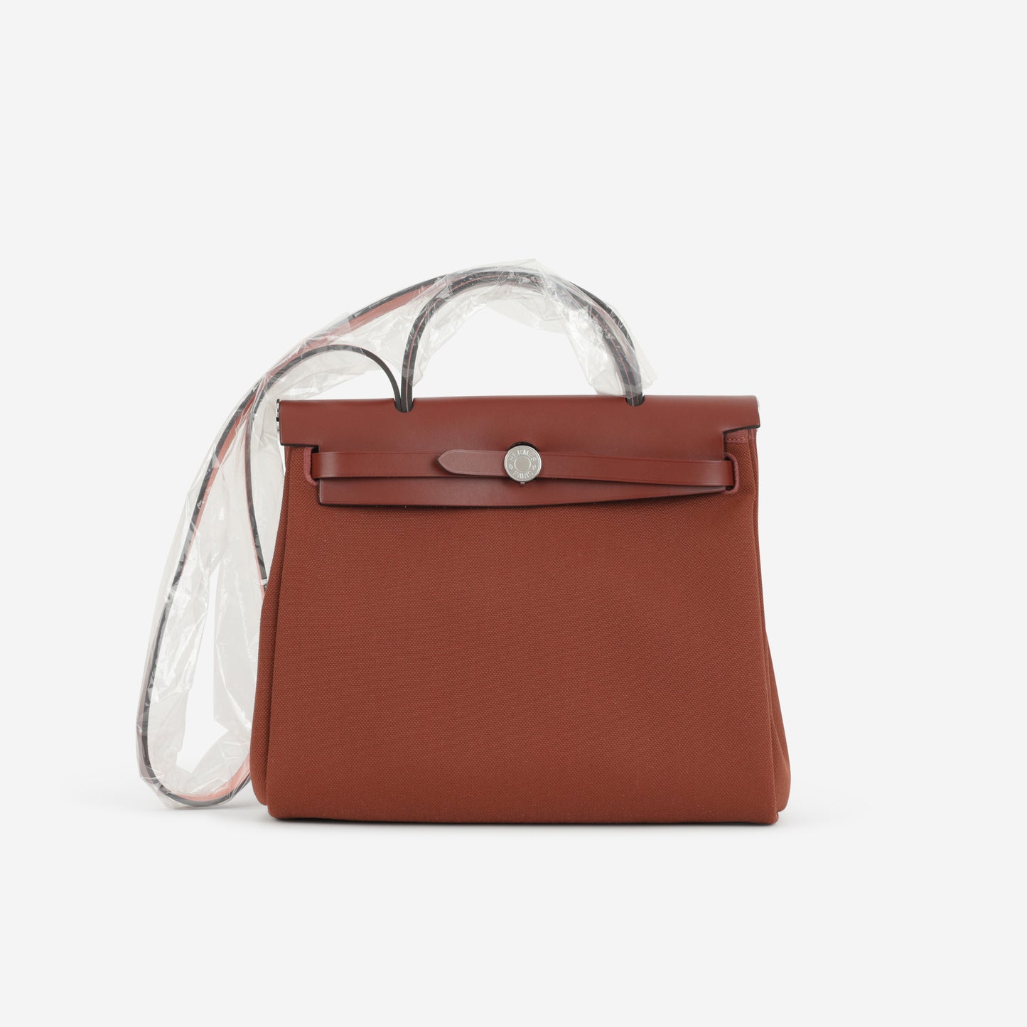 Hermès Herbag 31 - Rouge H Canvas / Hunter | Palladium Hardware