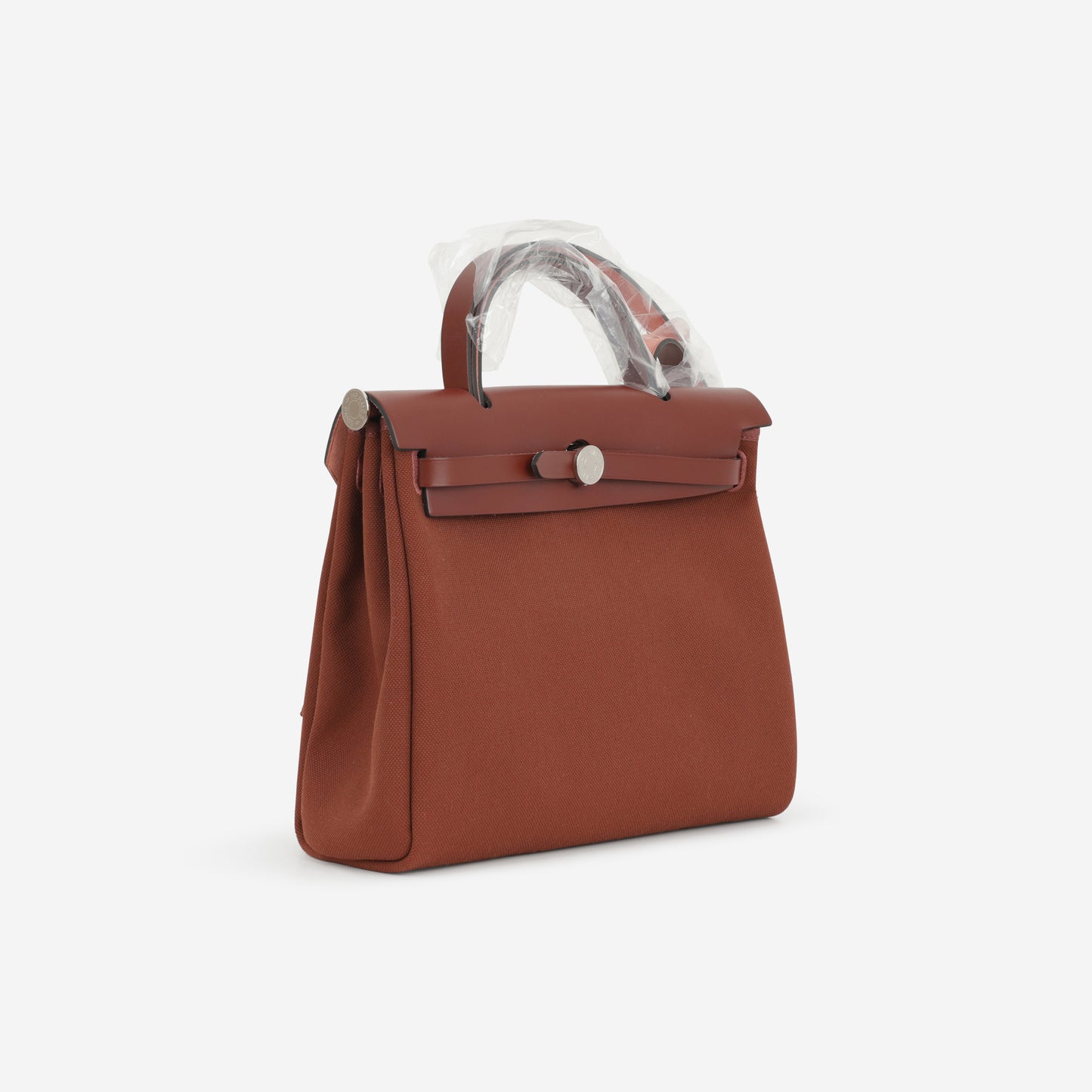 Hermès Herbag 31 - Rouge H Canvas / Hunter | Palladium Hardware