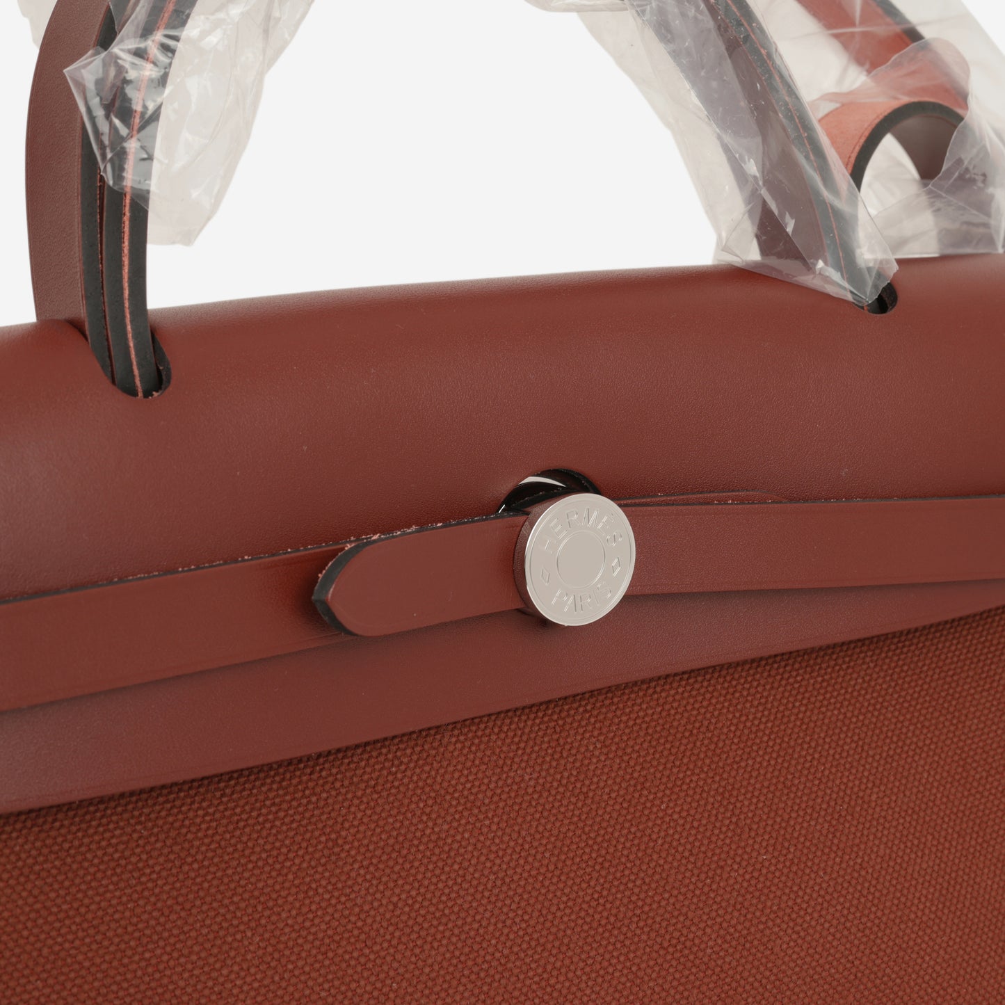 Hermès Herbag 31 - Rouge H Canvas / Hunter | Palladium Hardware