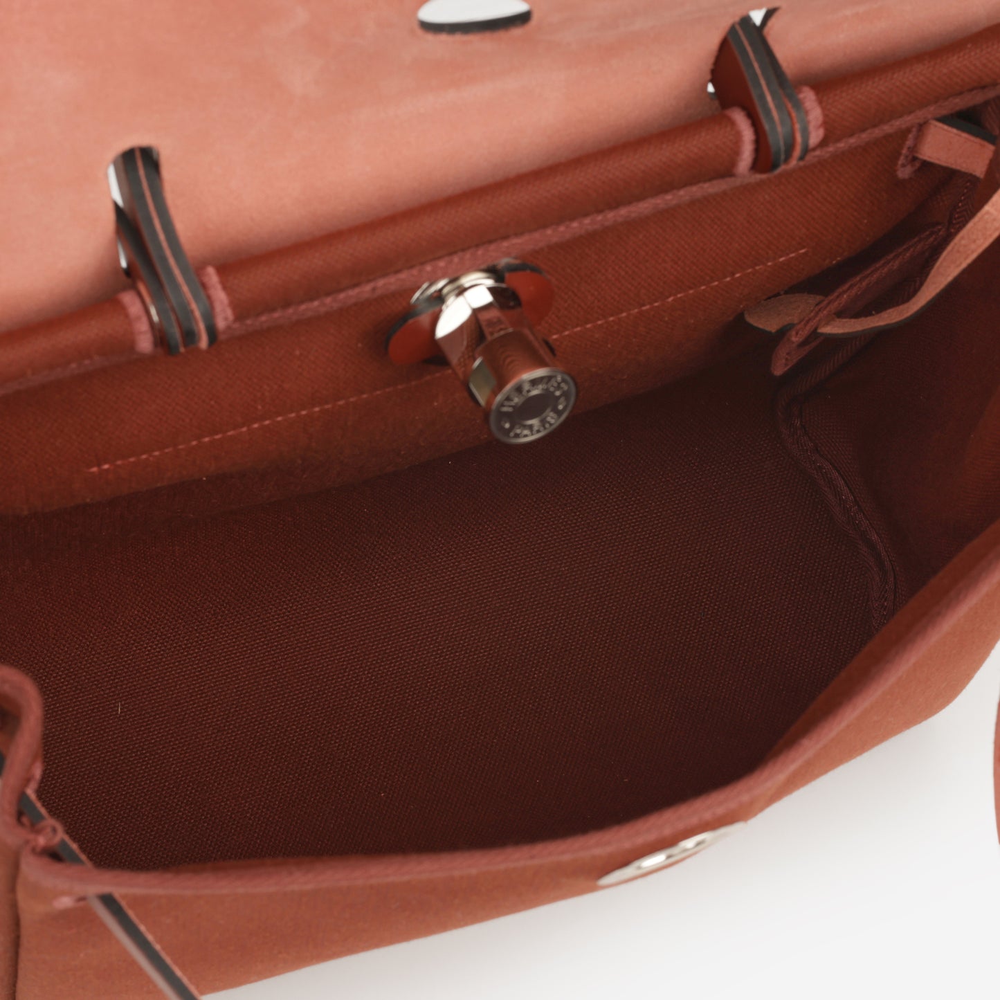 Hermès Herbag 31 - Rouge H Canvas / Hunter | Palladium Hardware