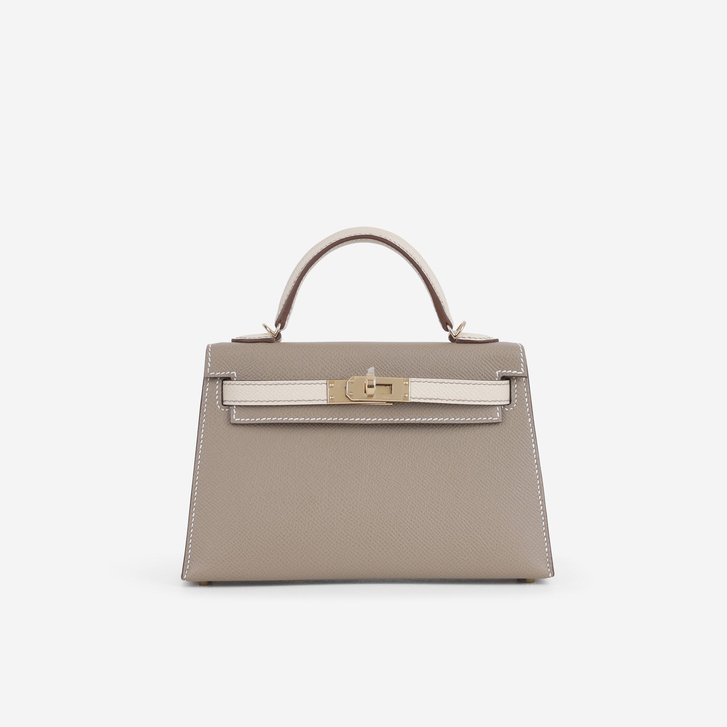 Hermès Kelly 20 - Etoupe / Craie Epsom | Permabrass - Bagista