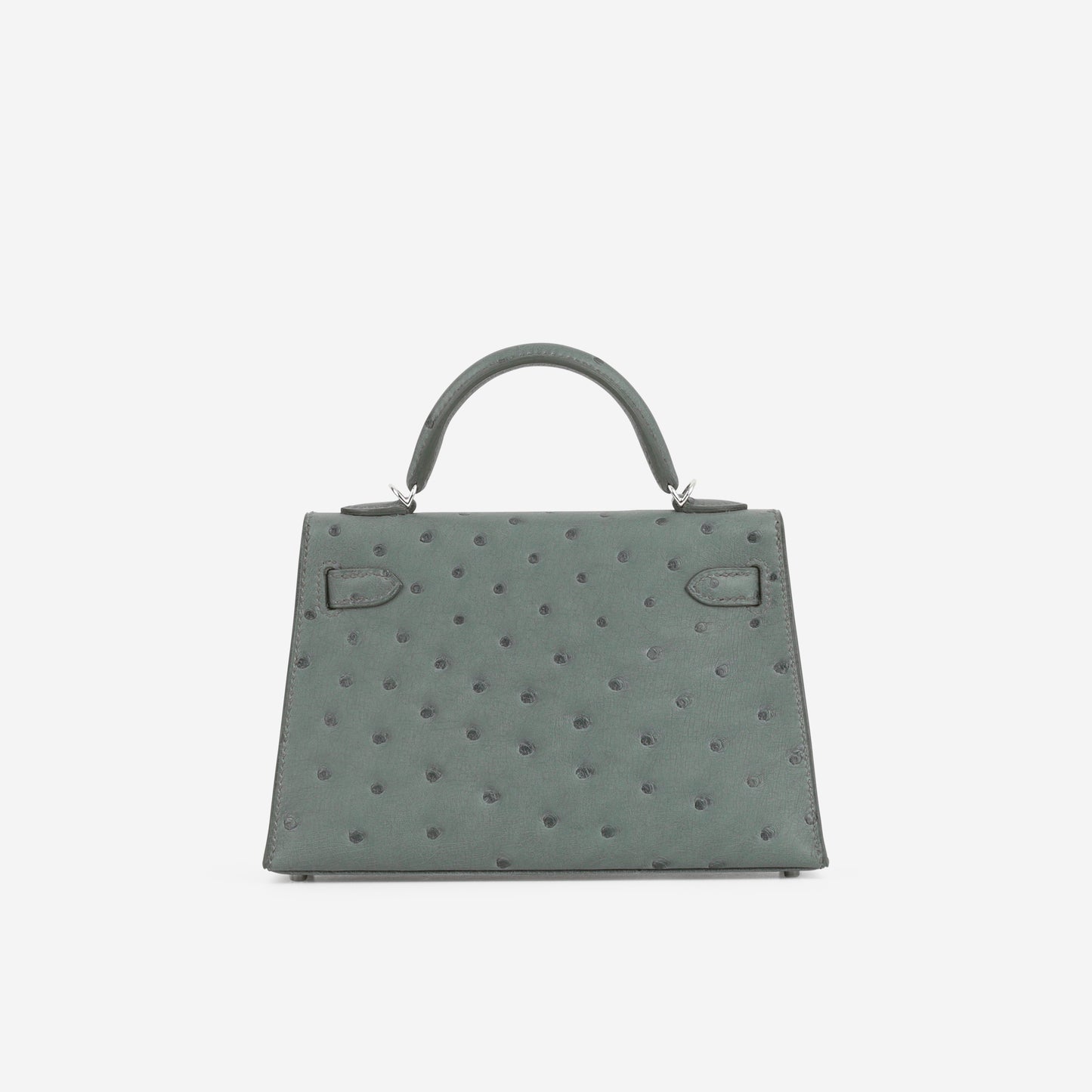 Hermès Mini Kelly - Vert Amande Ostrich | Palladium Hardware