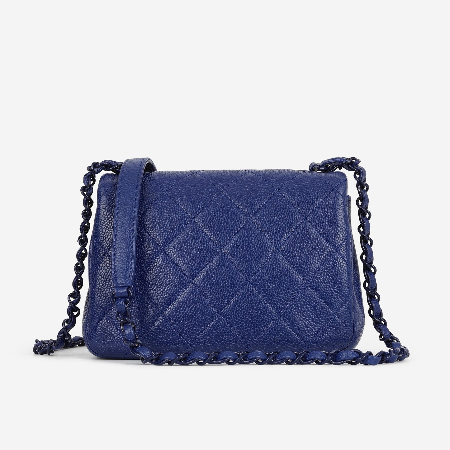 Chanel Incognito Mini Square Flap - Blue Caviar | Blue Hardware - Bagista