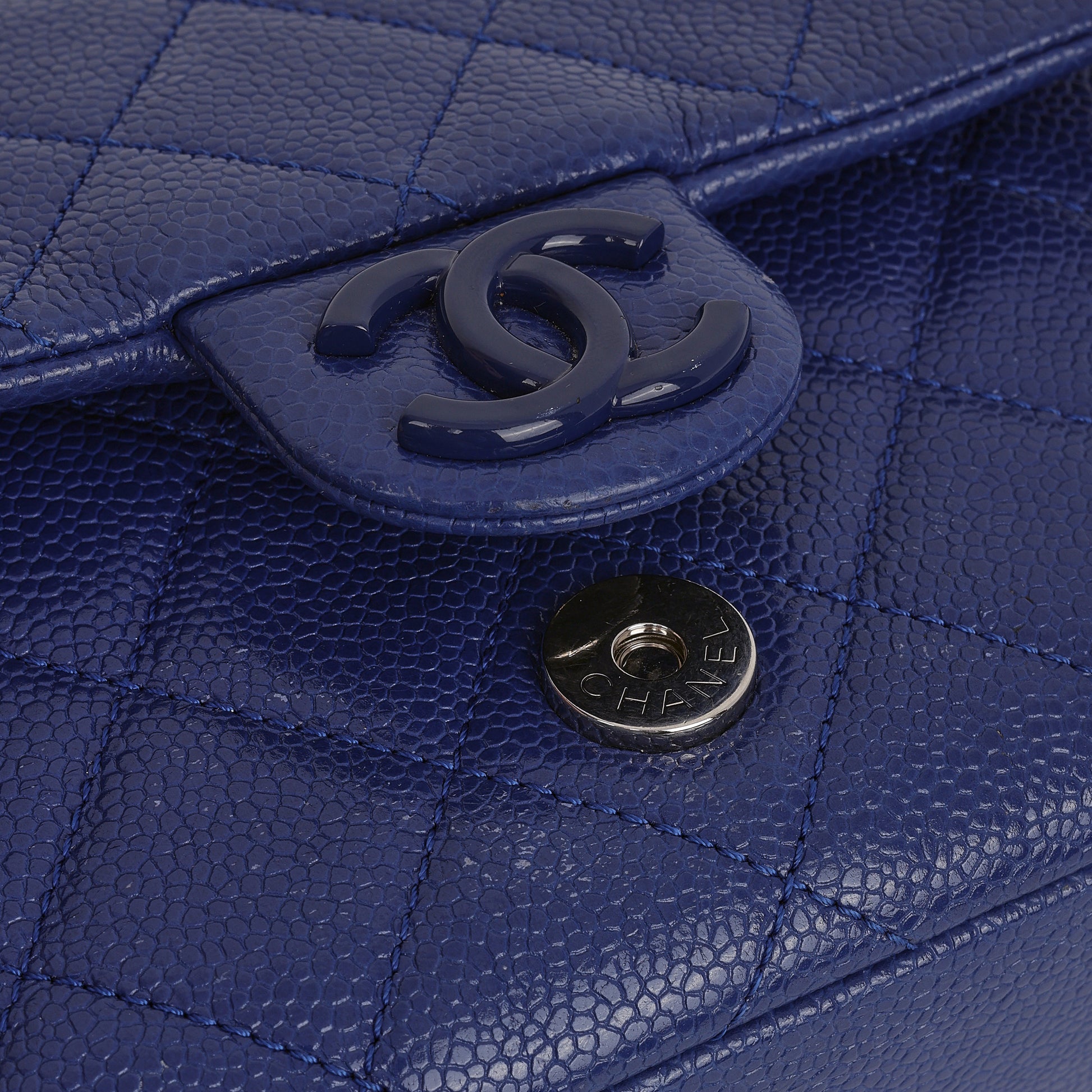 Chanel Incognito Mini Square Flap - Blue Caviar | Blue Hardware - Bagista