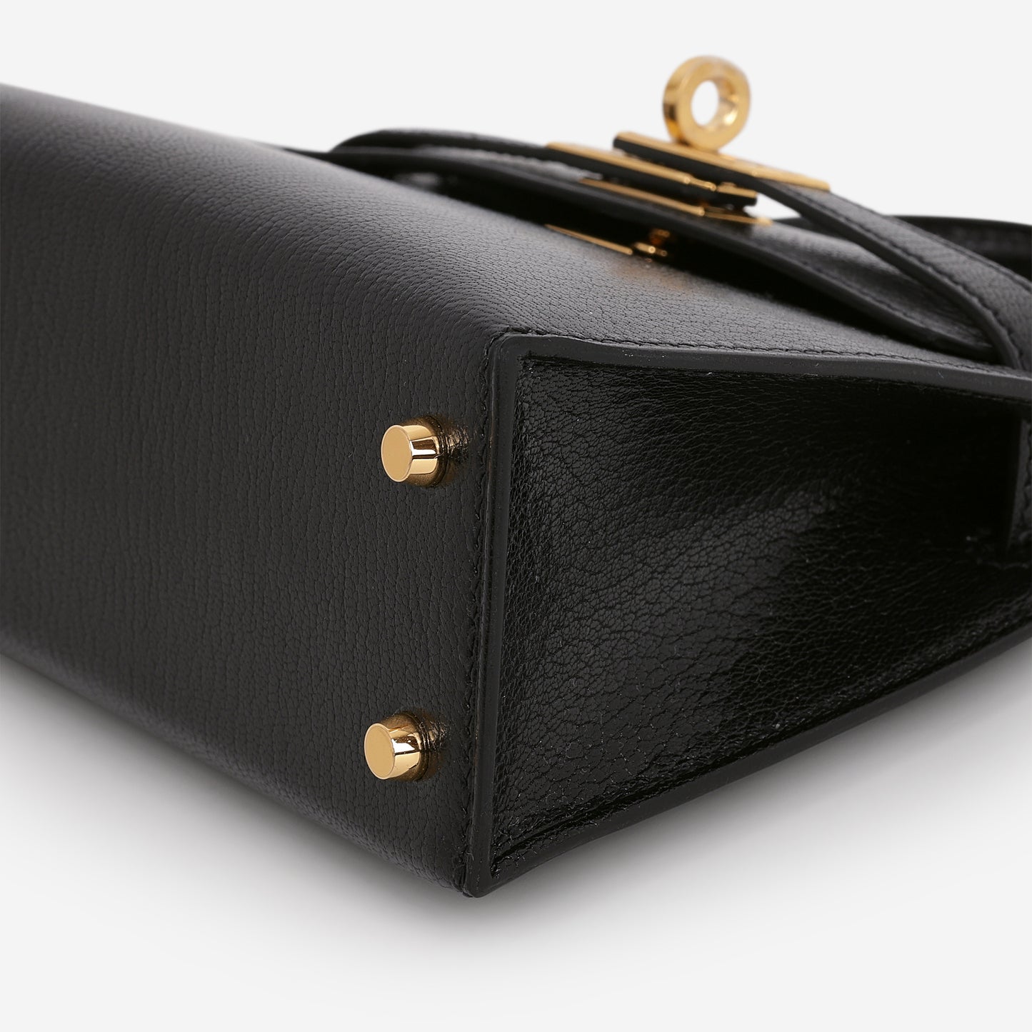 Hermès Mini Kelly 20cm - Black Chevre Chamkila | Gold Hardware