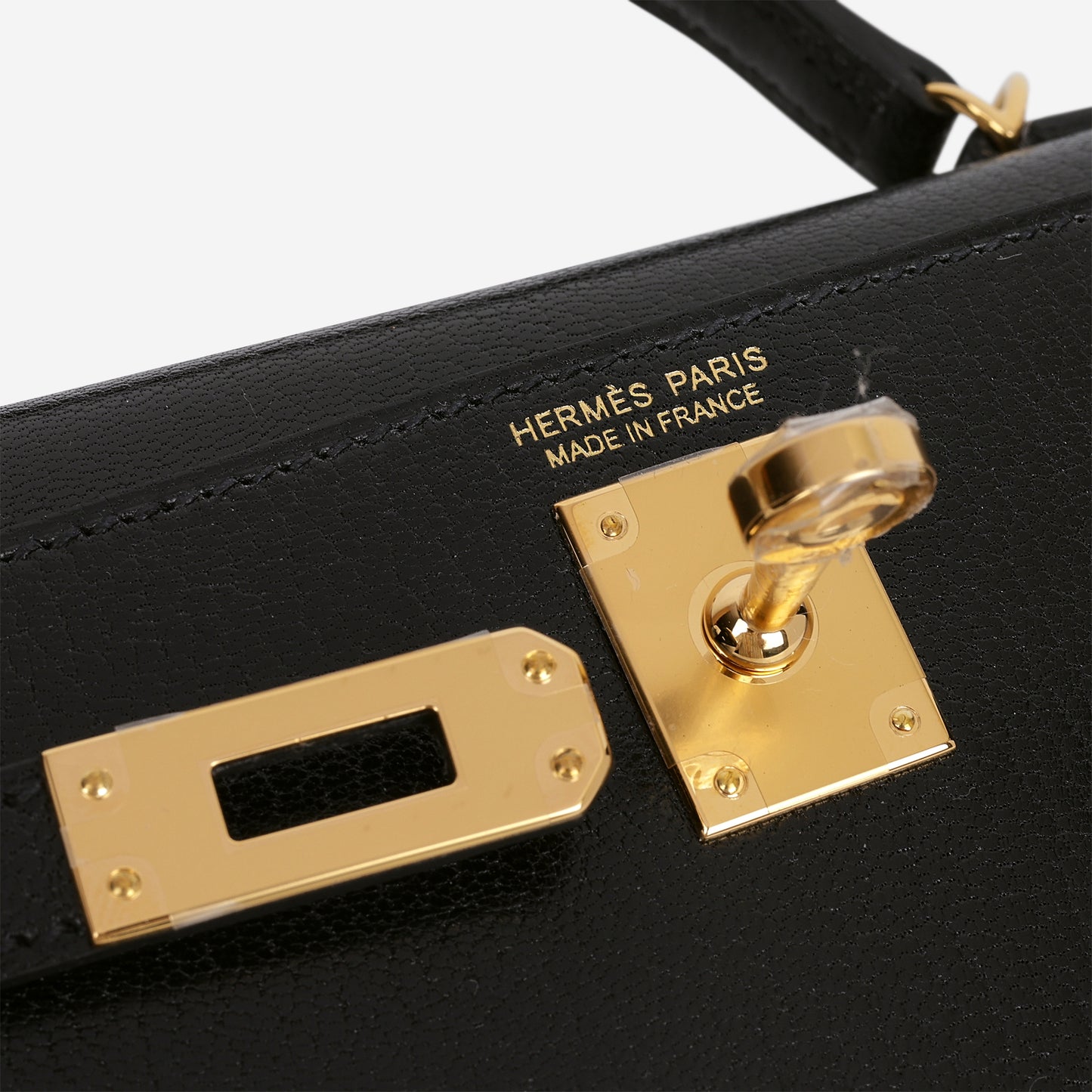Hermès Mini Kelly 20cm - Black Chevre Chamkila | Gold Hardware