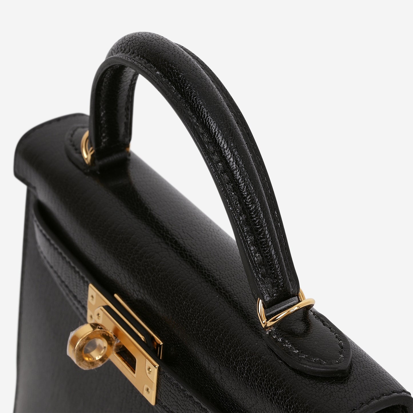 Hermès Mini Kelly 20cm - Black Chevre Chamkila | Gold Hardware