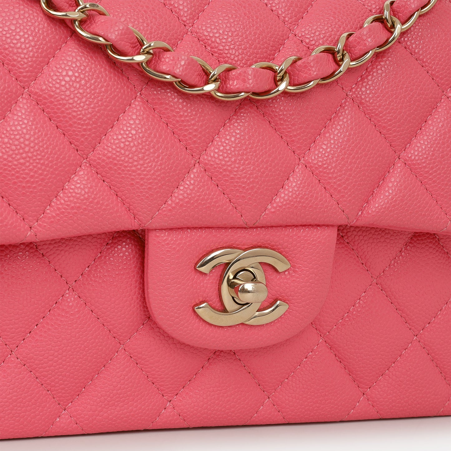 Chanel Small Classic Flap - Pink Caviar | Champagne Gold Hardware