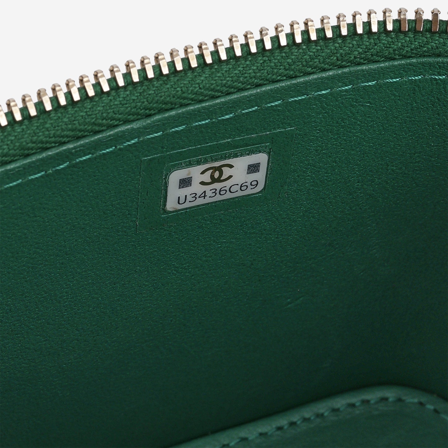 Chanel Mini Top Handle Vanity - Green Lambskin | Champagne Gold Hardware