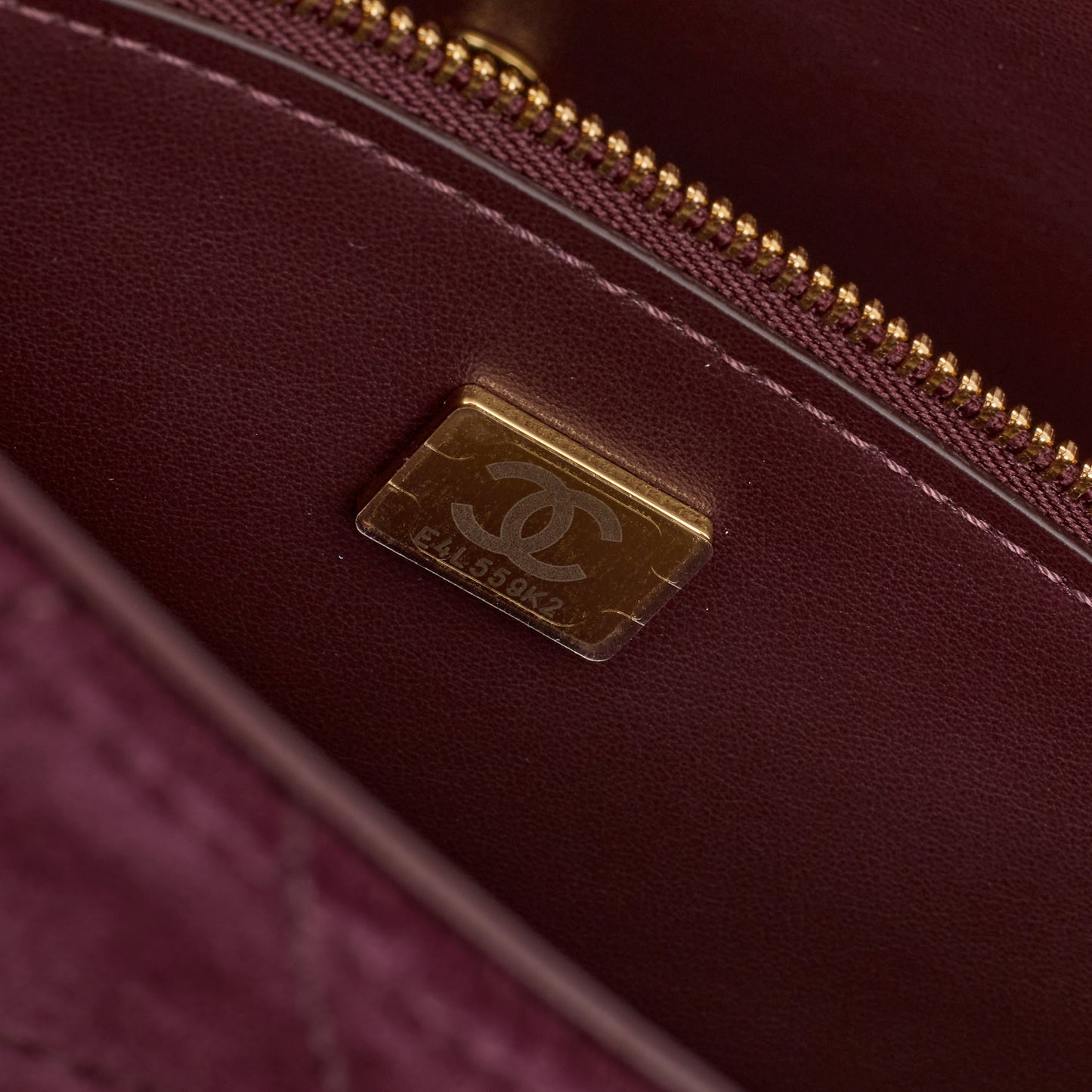 Chanel Maxi Flap 32 Bag - Burgundy Suede | Gold Hardware