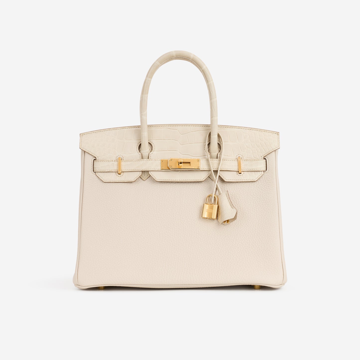 Hermès Birkin 30 Touch - Beton Togo / Alligator Mississippiensis | Gold Hardware
