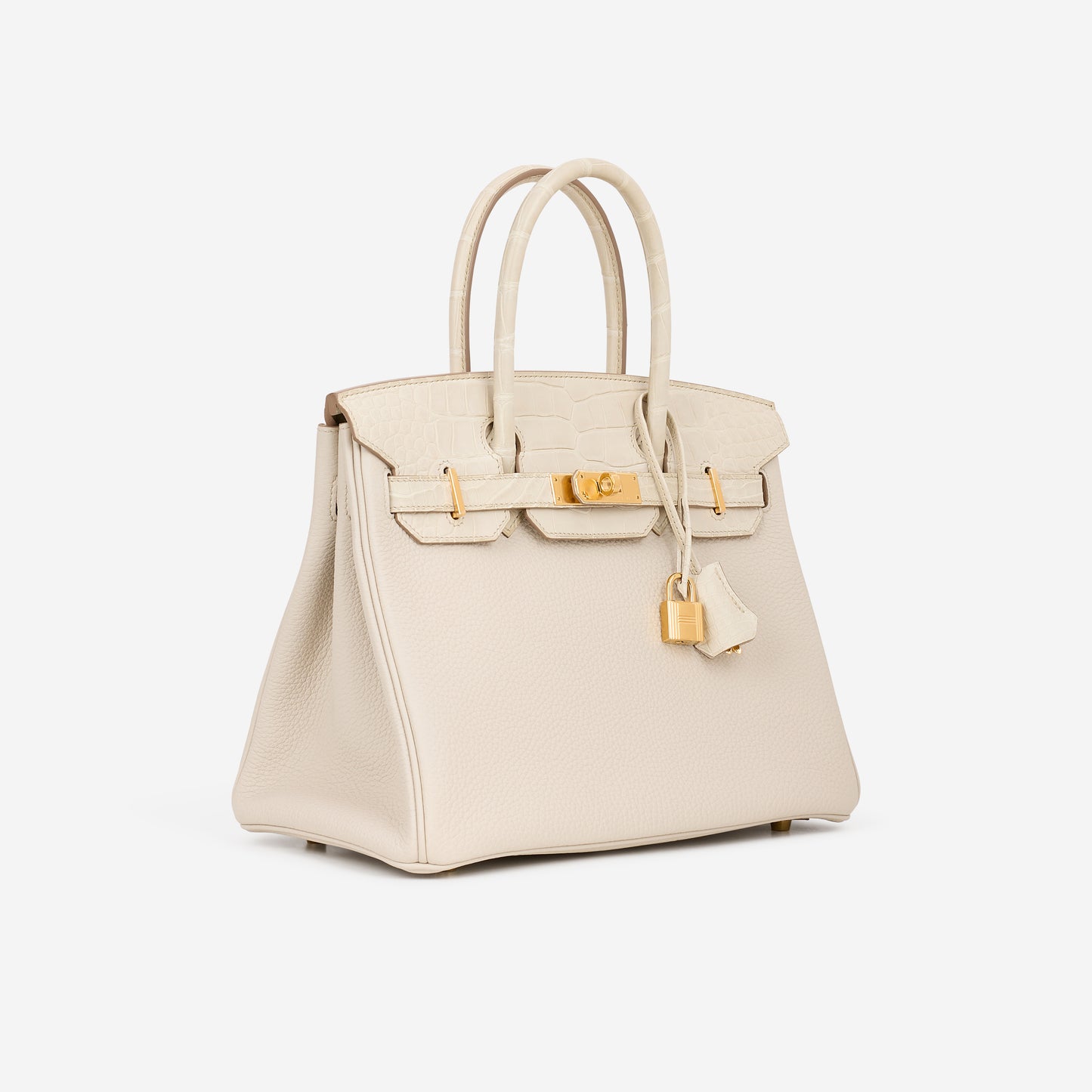 Hermès Birkin 30 Touch - Beton Togo / Alligator Mississippiensis | Gold Hardware