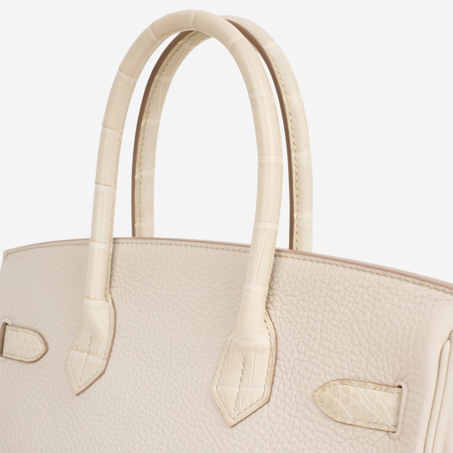 Hermès Birkin 30 Touch - Beton Togo / Alligator Mississippiensis | Gold Hardware