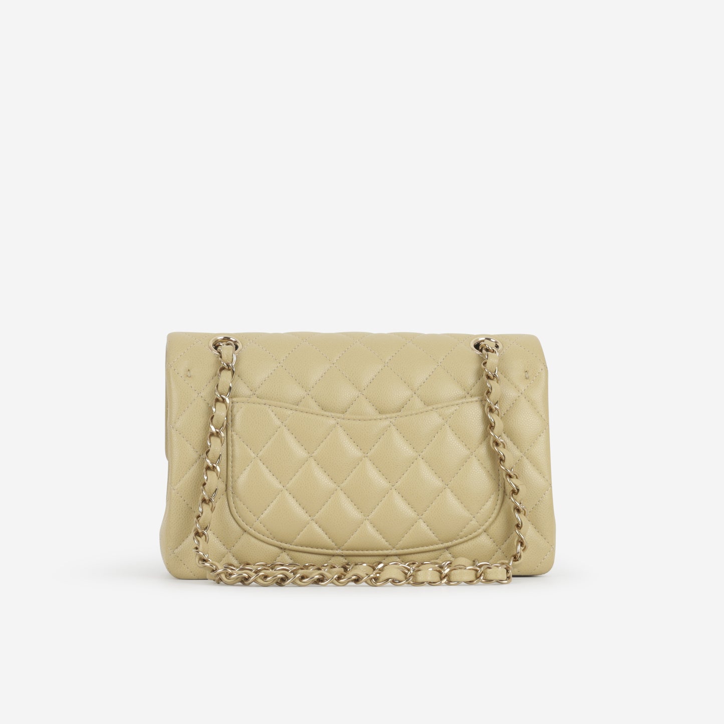 Chanel Small Classic Flap - Pale Yellow Caviar | Gold Hardware