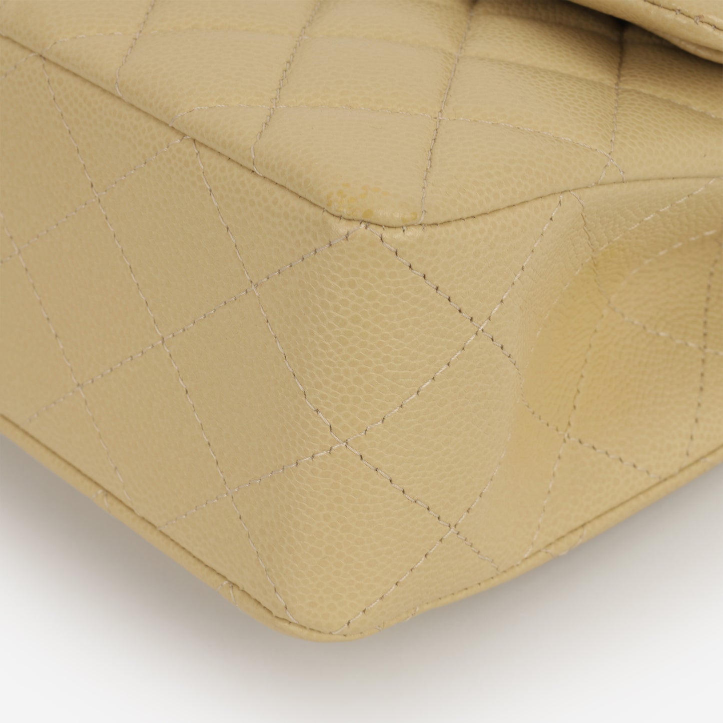 Chanel Small Classic Flap - Pale Yellow Caviar | Gold Hardware
