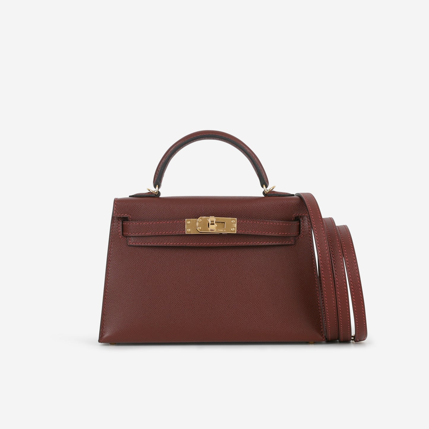 Hermès Mini Kelly 20cm - Rouge H Madame | Gold Hardware
