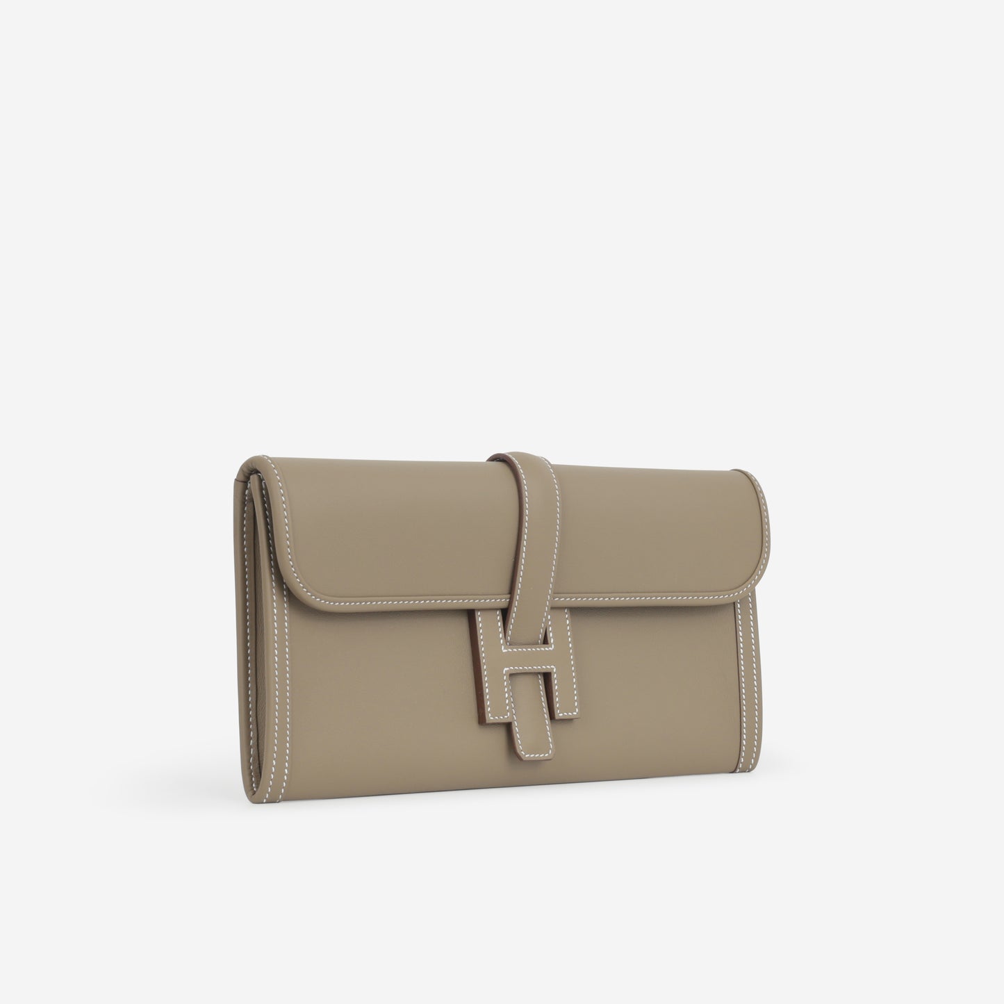 Hermès Jige 29 Clutch - Etoupe Swift