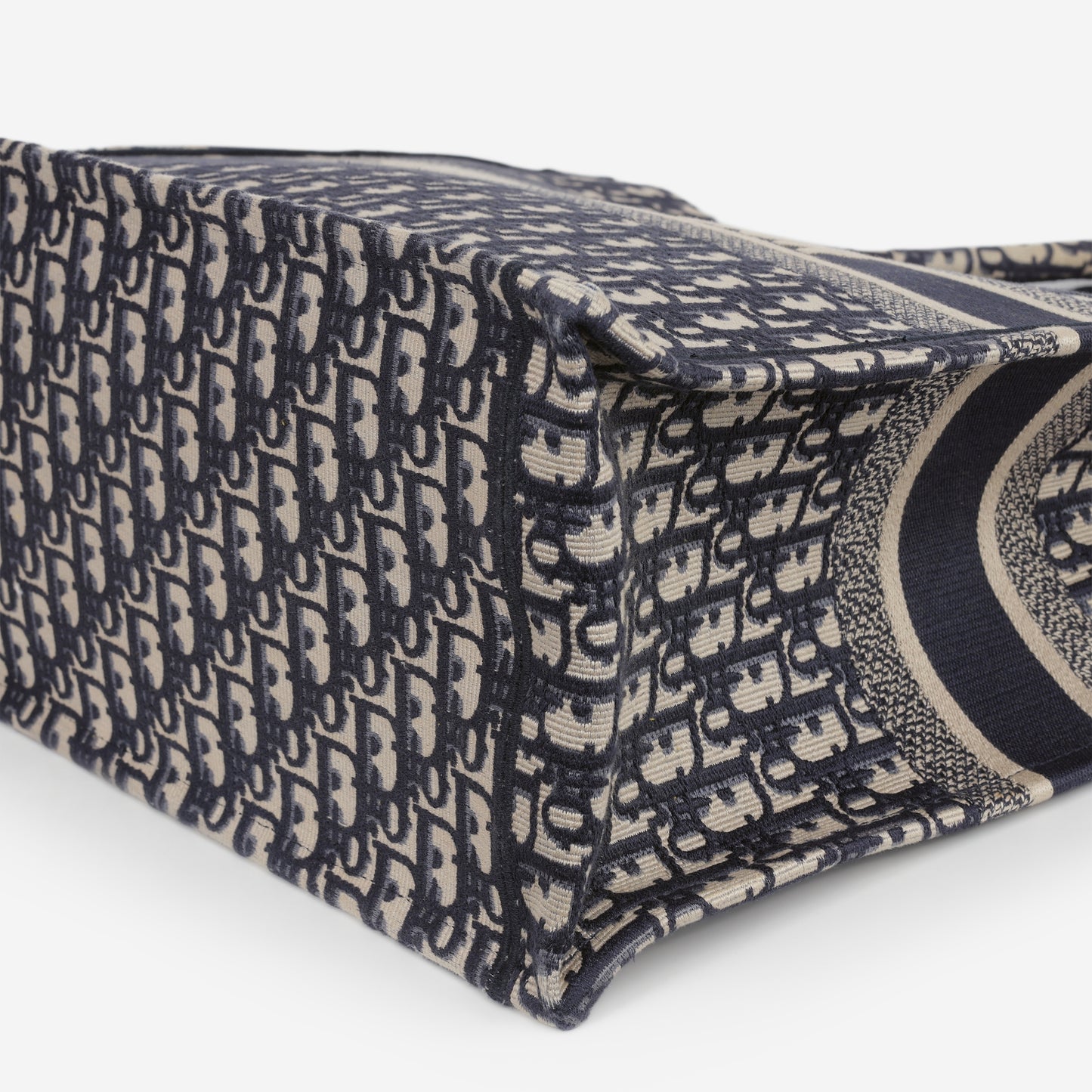 Dior Large Book Tote - Navy Oblique Jacquard