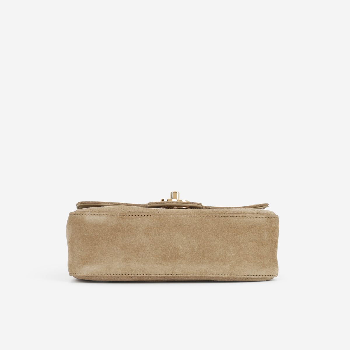 Chanel Mini "Souplissimo" Flap - Dark Beige Suede Goatskin | Gold Hardware