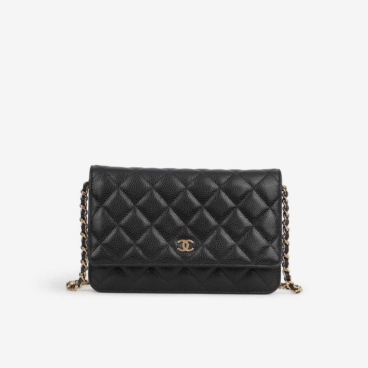 Chanel Classic Wallet on Chain - Black Caviar | Gold Hardware