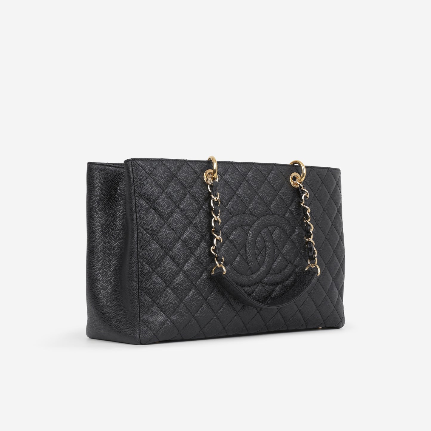 Chanel GST XL - Black Caviar | Gold Hardware