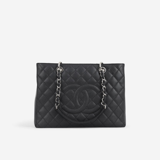 Chanel GST - Black Caviar | Silver Hardware