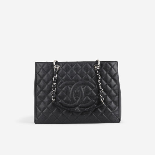 Chanel GST - Black Caviar | Silver Hardware