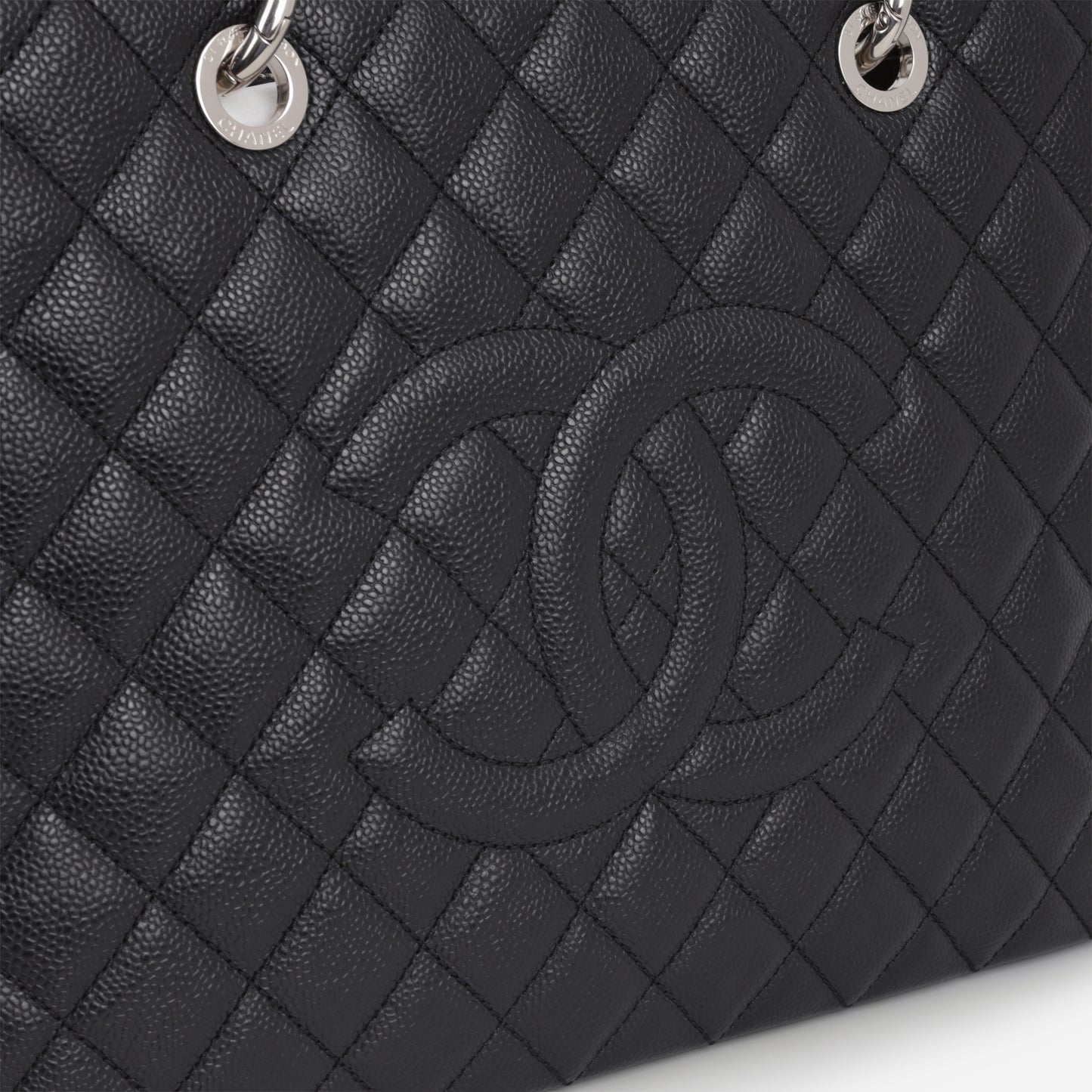 Chanel GST - Black Caviar | Silver Hardware