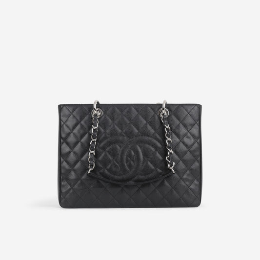 Chanel GST - Black Caviar | Silver Hardware