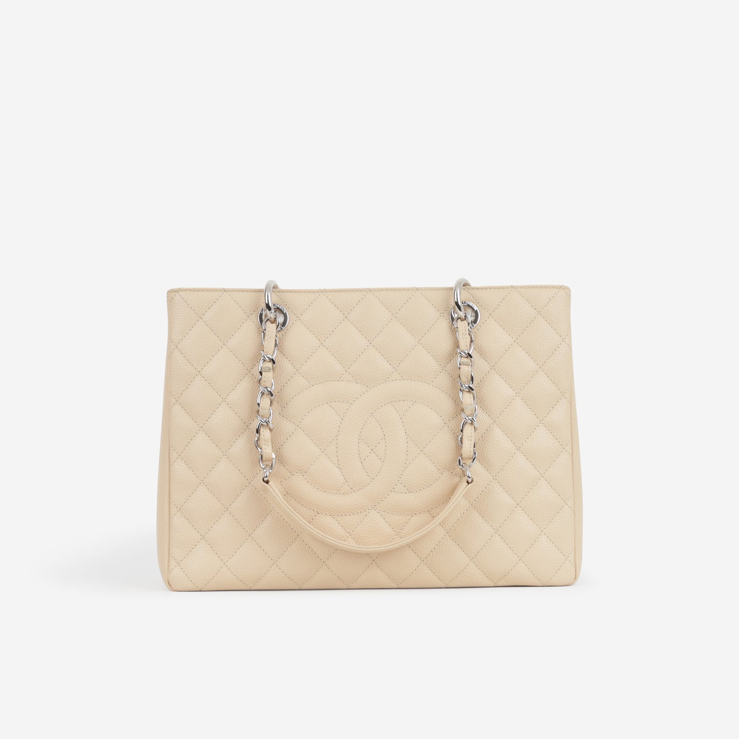 Chanel GST - Beige Caviar | Silver Hardware
