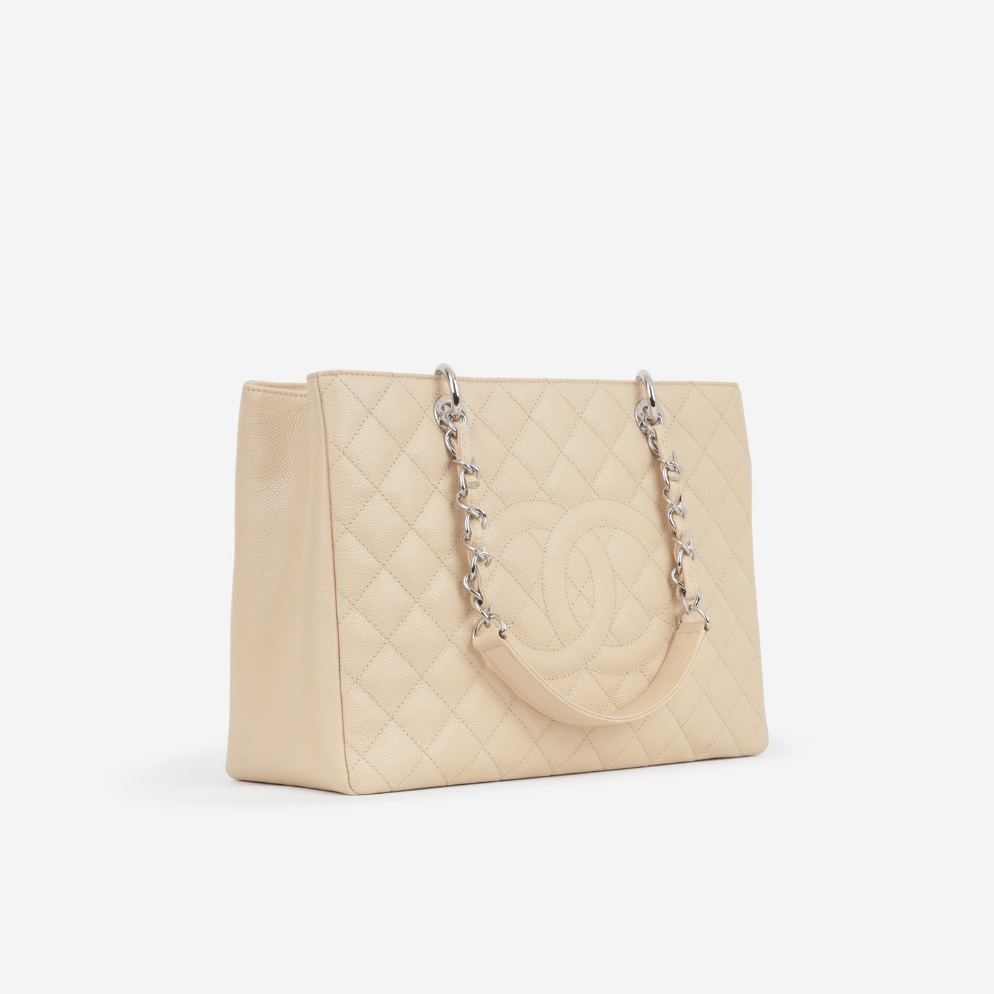 Chanel GST - Beige Caviar | Silver Hardware