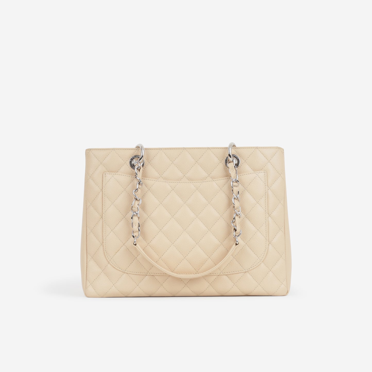 Chanel GST - Beige Caviar | Silver Hardware