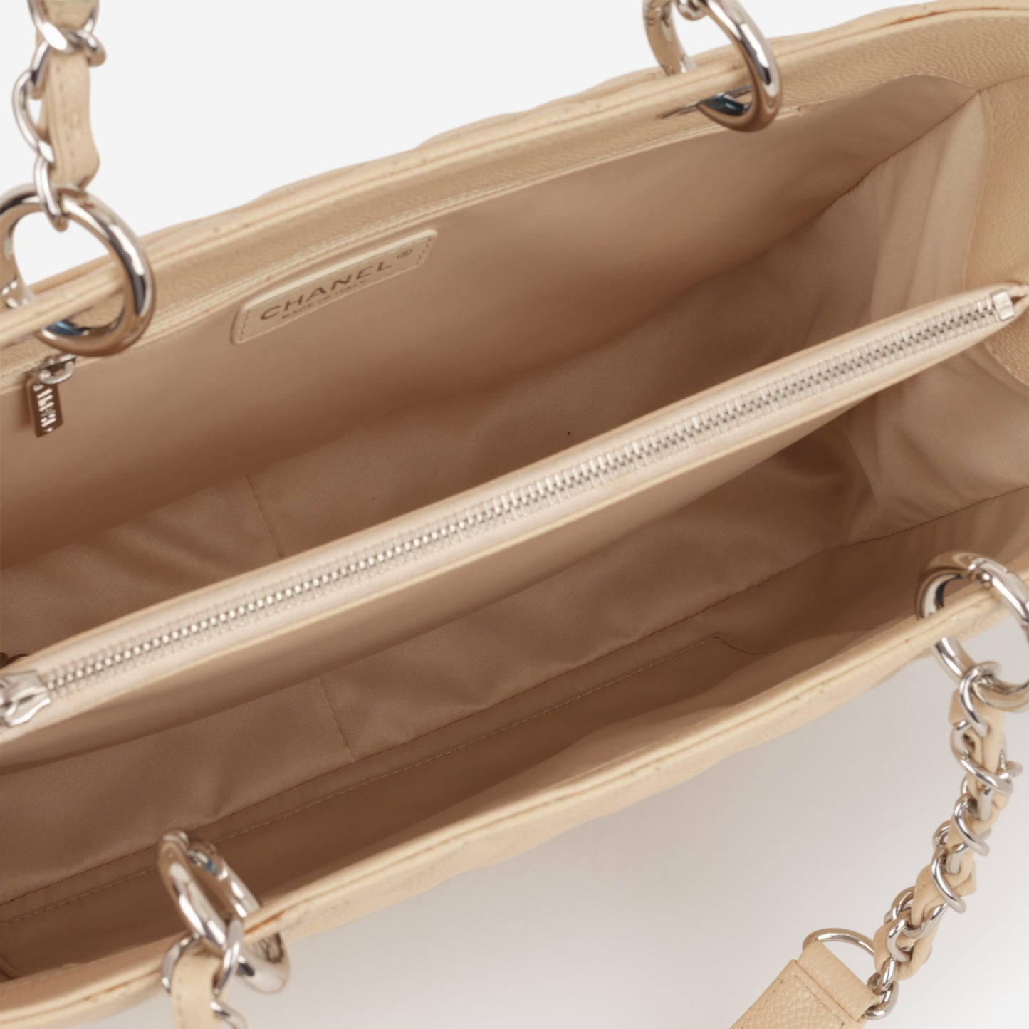 Chanel GST - Beige Caviar | Silver Hardware