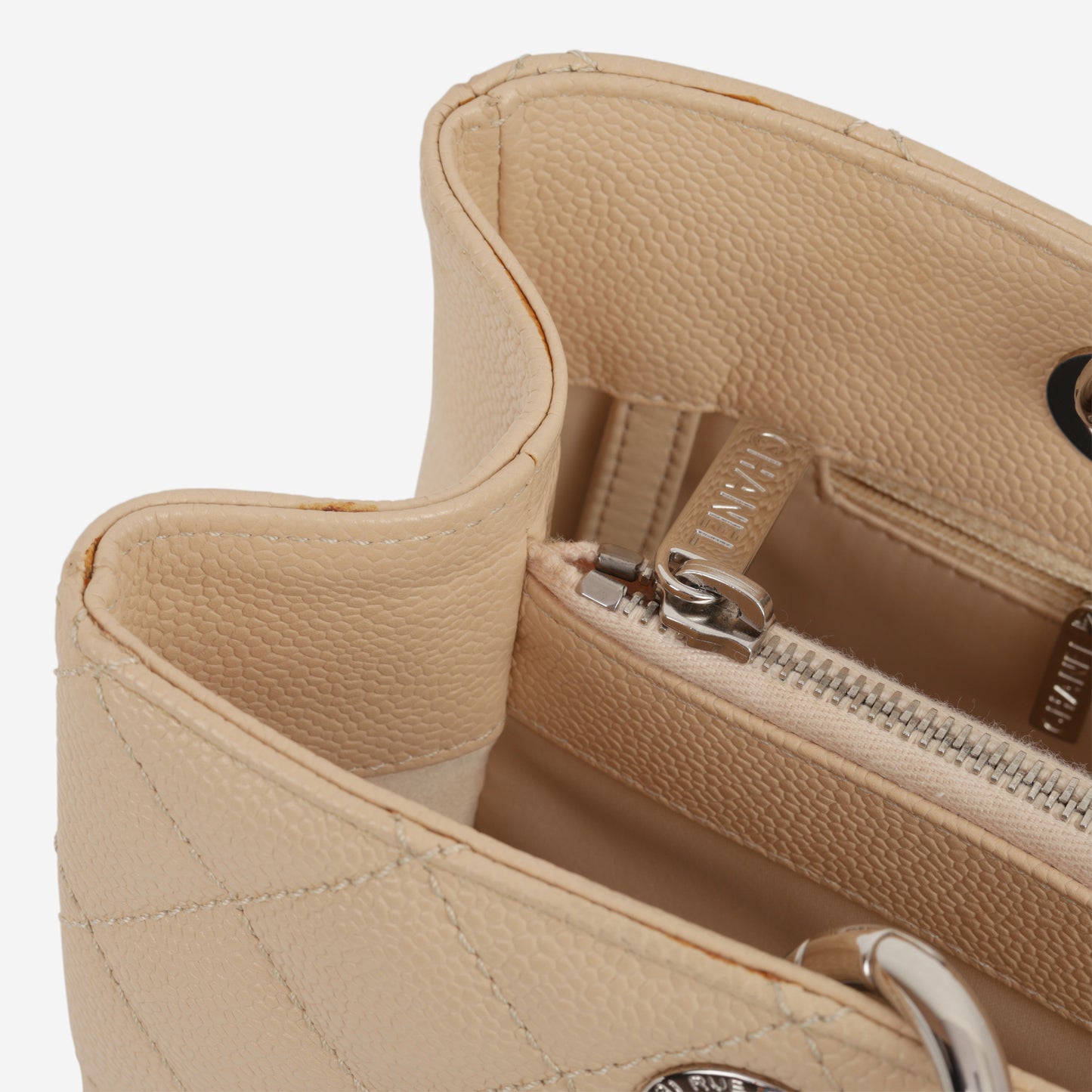 Chanel GST - Beige Caviar | Silver Hardware