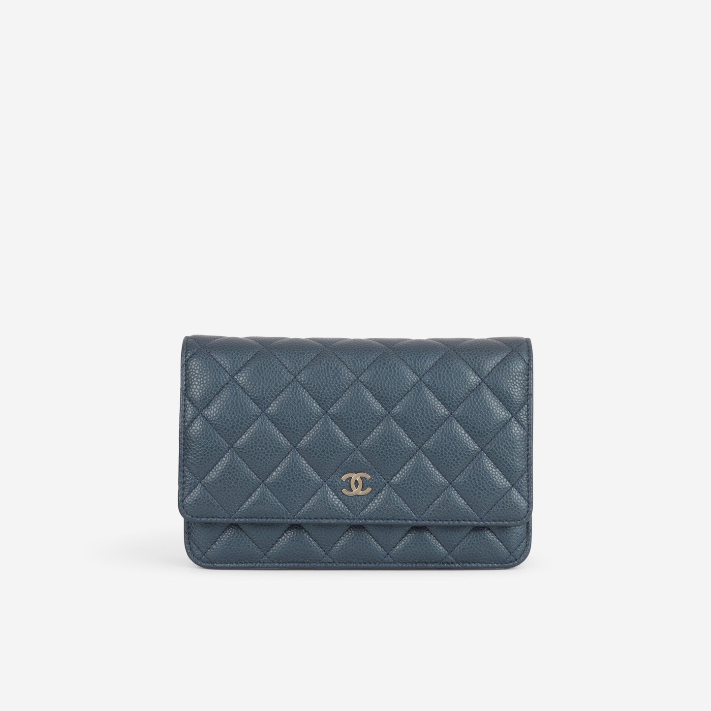 Chanel WOC - Metallic Navy Caviar | Silver Hardware