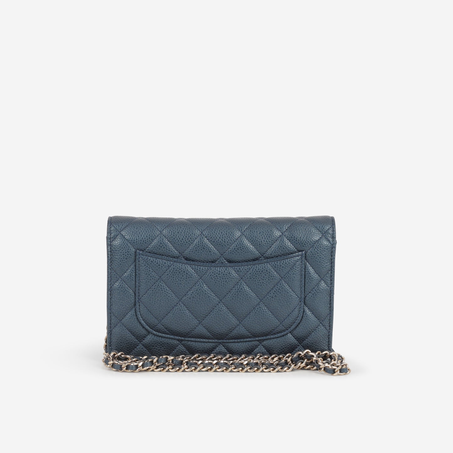 Chanel WOC - Metallic Navy Caviar | Silver Hardware