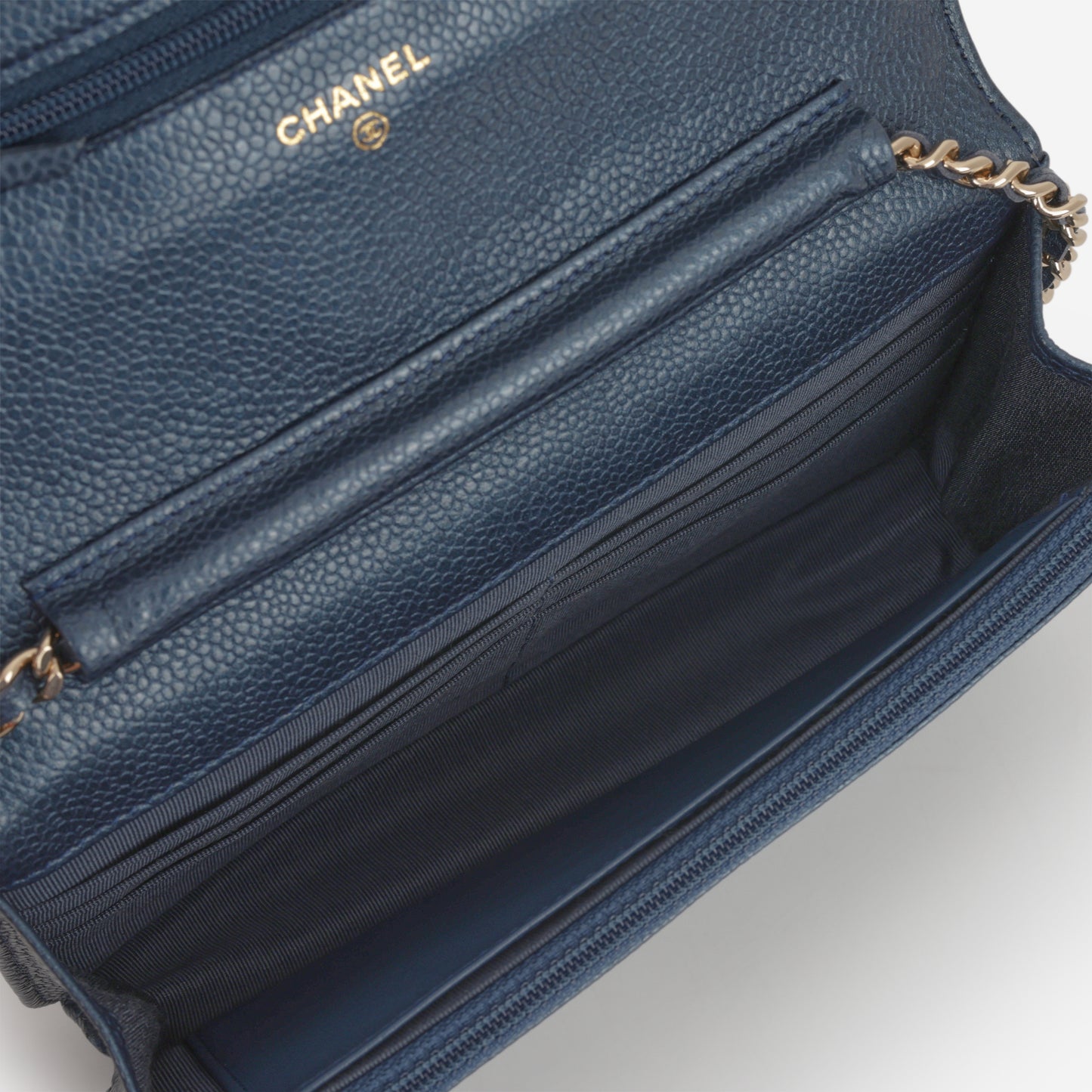 Chanel WOC - Metallic Navy Caviar | Silver Hardware