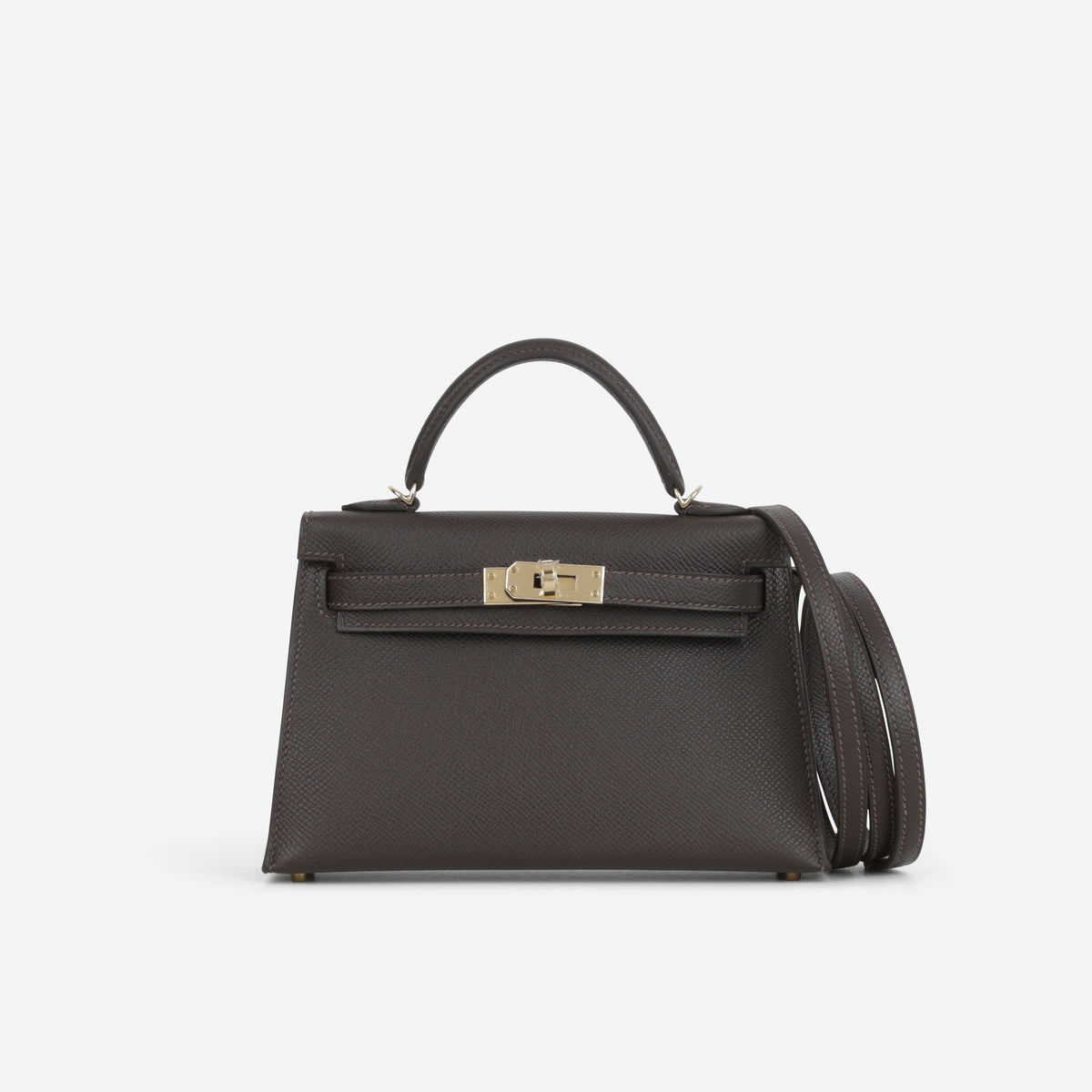 Hermès Kelly 20 - Bai Brun Epsom | Permabrass Hardware