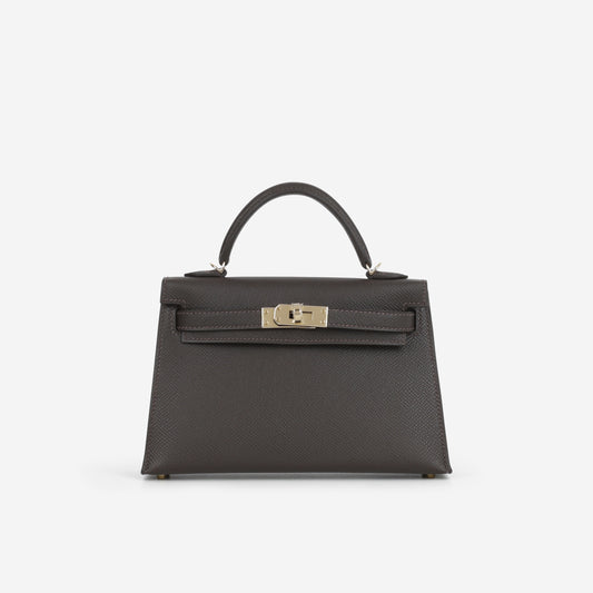 Hermès Kelly 20 - Bai Brun Epsom | Permabrass Hardware