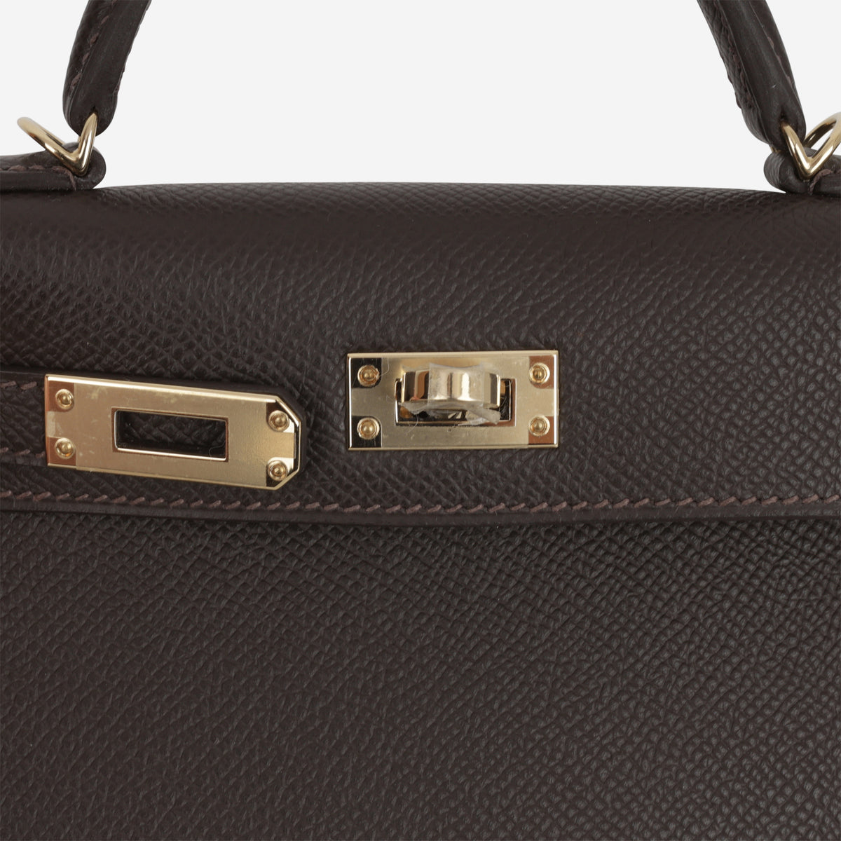 Hermès Kelly 20 - Bai Brun Epsom | Permabrass Hardware