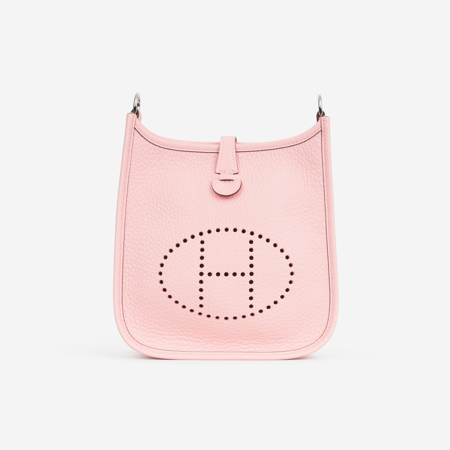 Hermès Mini Evelyne 16 - Rose Sakura Clemence | Palladium Hardware