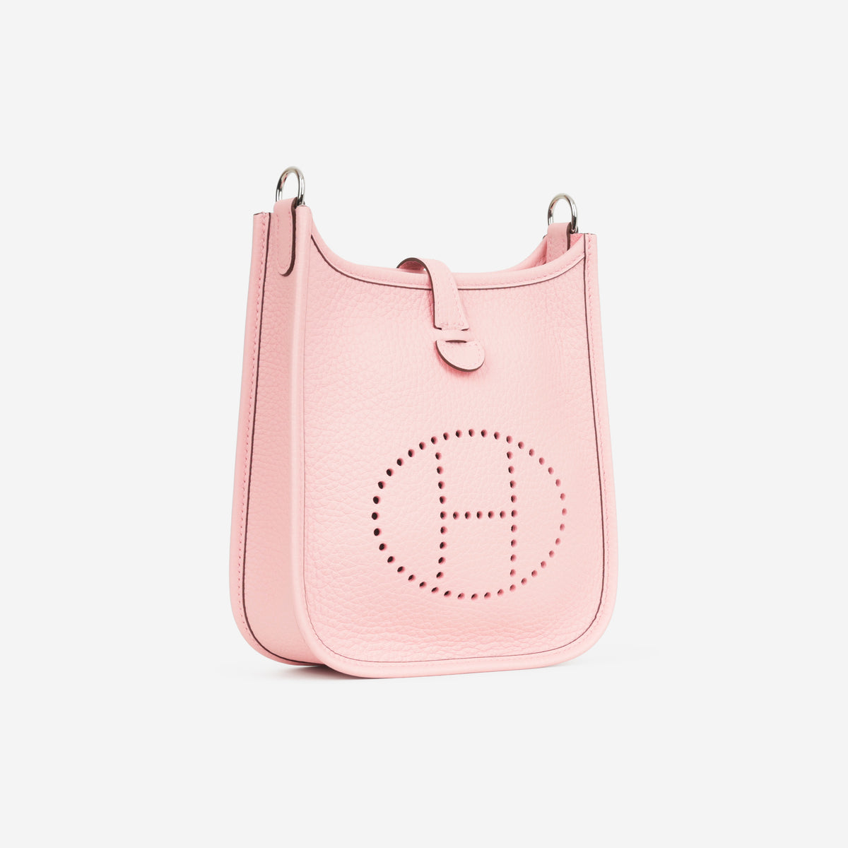Hermès Mini Evelyne 16 - Rose Sakura Clemence | Palladium Hardware