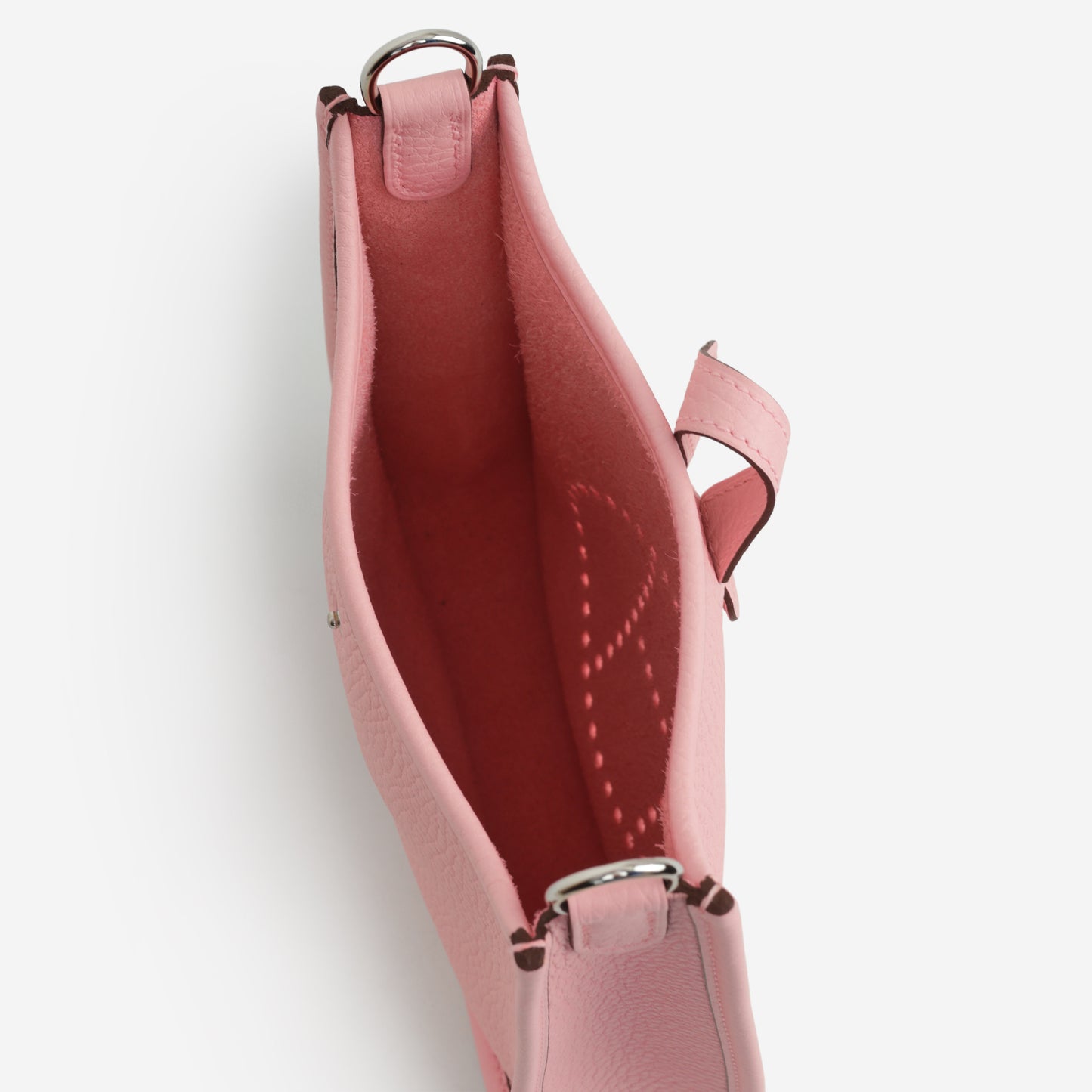 Hermès Mini Evelyne 16 - Rose Sakura Clemence | Palladium Hardware