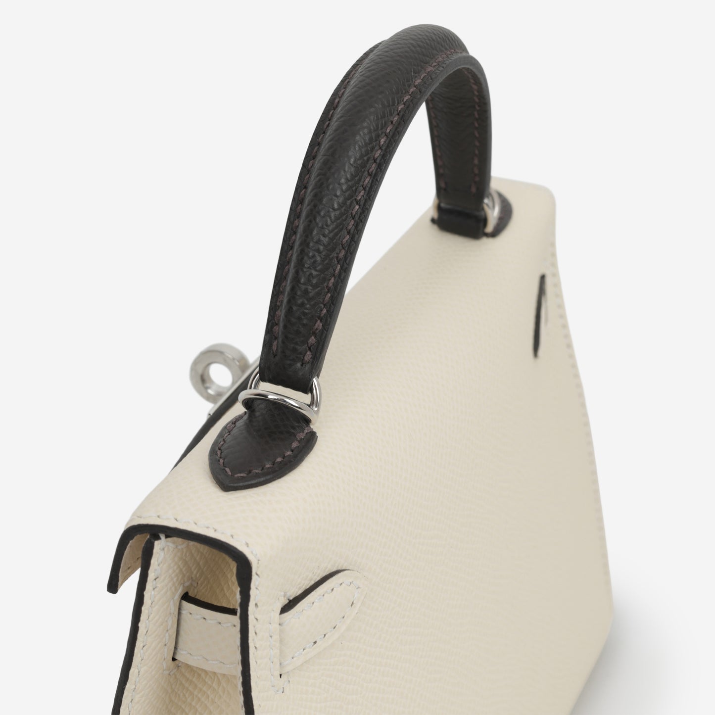 Hermès Tri-Color Mini Kelly 20 - Nata / Bai Brun / Poussiere Epsom | Palladium Hardware